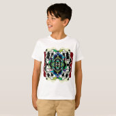 Schachbrettmuster Design T-Shirt (Vorne ganz)