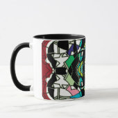 Schachbrettmuster Design Tasse (Links)