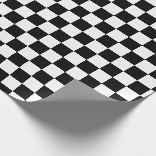 Schachbrettmuster Geschenkpapier (Ecke)