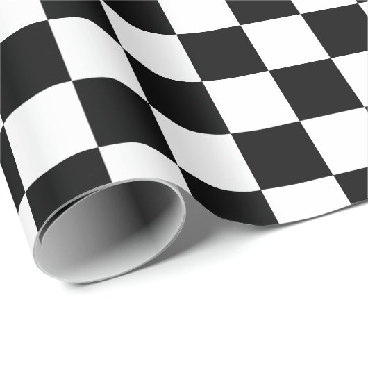 Schachbrettmuster Geschenkpapier (Rolleneckpunkt)