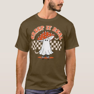 Schachbrettmuster Ghost Creep Es echter Funny Hall T-Shirt