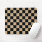 Schachbrettmuster, Gittermuster, schwarze Quadrate Mousepad (Mit Mouse)