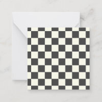 Schachbrettmuster in Off-Black und Off-White
