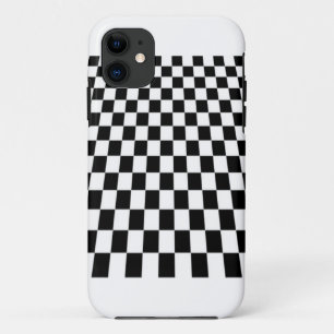 Schachbrettmuster in Schwarz und Weiß Case-Mate iPhone Hülle