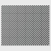 Schachbrettmuster in Schwarz und Weiß Geschenkpapier (Flach)