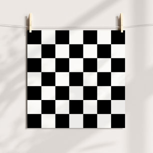 Schachbrettmuster in Schwarz und Weiß Poster
