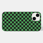 Schachbrettmuster karierte Quadrate Schach grün sc Case-Mate iPhone Hülle (Rückseite (Horizontal))