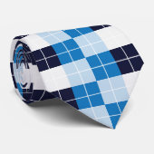 Schachbrettmuster Krawatte (Gerollt)