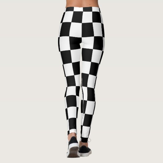 Schachbrettmuster Leggings (Rückseite)