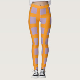 Schachbrettmuster-Leggings Leggings