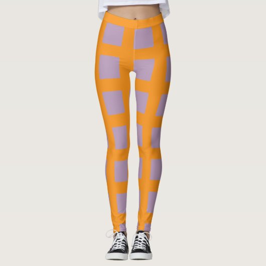 Schachbrettmuster-Leggings Leggings (Vorderseite)