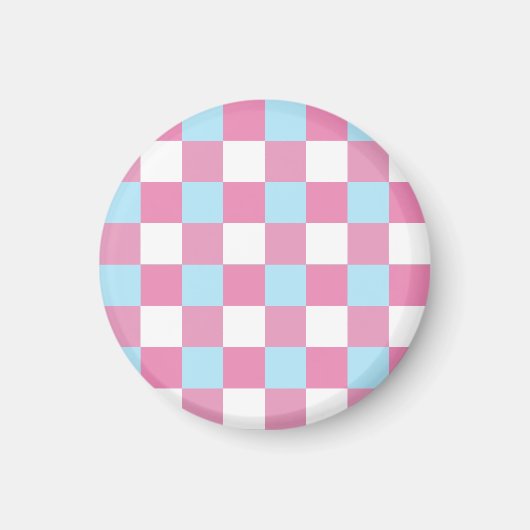 Schachbrettmuster Magnet (Vorne)