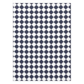 Schachbrettmuster Navy White Dining Table Tischdecke (Vorderseite)