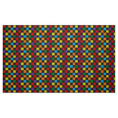 Schachbrettmuster Regenbogen Glitzer Pride Gay LGB Stoff (Fat Quarter (45,7 x 55,9 cm))
