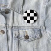 Schachbrettmuster schwarz und weiß button (Beispiel)