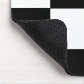Schachbrettmuster schwarz und weiß mousepad (Ecke)