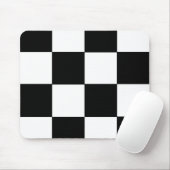 Schachbrettmuster schwarz und weiß mousepad (Mit Mouse)
