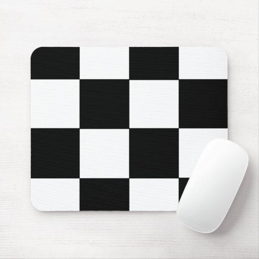 Schachbrettmuster schwarz und weiß mousepad (Mit Mouse)