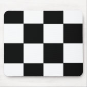 Schachbrettmuster schwarz und weiß mousepad (Vorne)