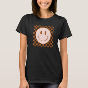 Schachbrettmuster Smile Face trendy Men Women Tee