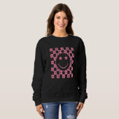 Schachbrettmuster Sweatshirt (Vorne ganz)
