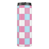 Schachbrettmuster  thermosbecher (Rückseite)