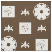 Schachbrettmuster (weiß und braun) stoff (Muster)