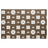 Schachbrettmuster (weiß und braun) stoff (Fat Quarter (45,7 x 55,9 cm))