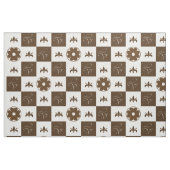 Schachbrettmuster (weiß und braun) stoff (Fat Quarter (45,7 x 55,9 cm))