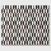 Schachbrettpapier Schwarz-Weiß-Muster Geschenkpapier (Flach)