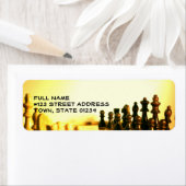 Schachbrettpostetikett (Insitu)