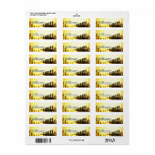 Schachbrettpostetikett (Vorne)