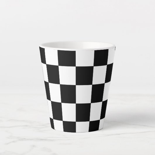 Schachbretts "Diner 1950" Milchtasse (Vorderseite)