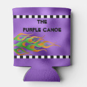 Schachbretts für benutzerdefinierte Bootfarben Dosenkühler (Rückseite)