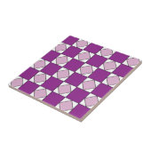 Schachbretts Lila Square Diamond Schachbretts Fliese (Seite)