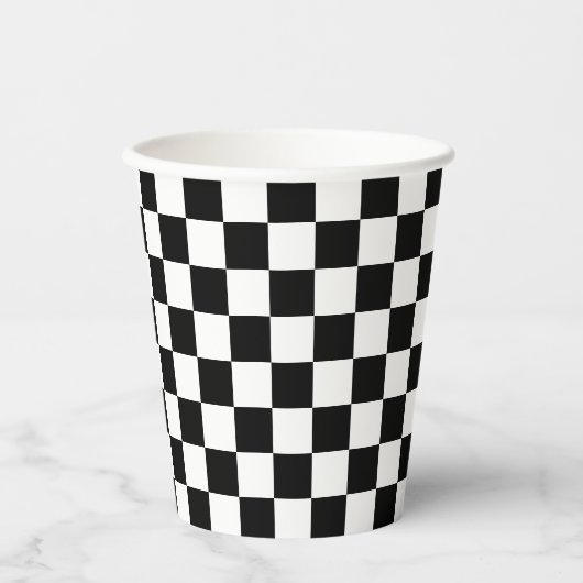 Schachbretts Paper Cup - HAMbyWG Pappbecher (Vorderseite)
