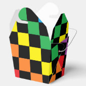 Schachbrettschwarz Geschenkschachtel (Geöffnet)