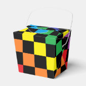 Schachbrettschwarz Geschenkschachtel (Vorderseite)