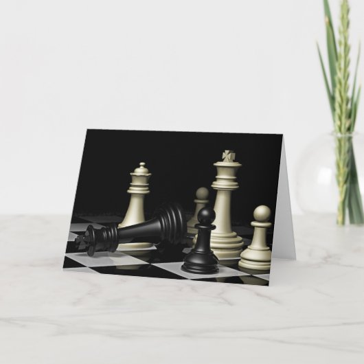 Schachbrettspiel-Buddha-Angebotskarte Karte (Vorderseite)