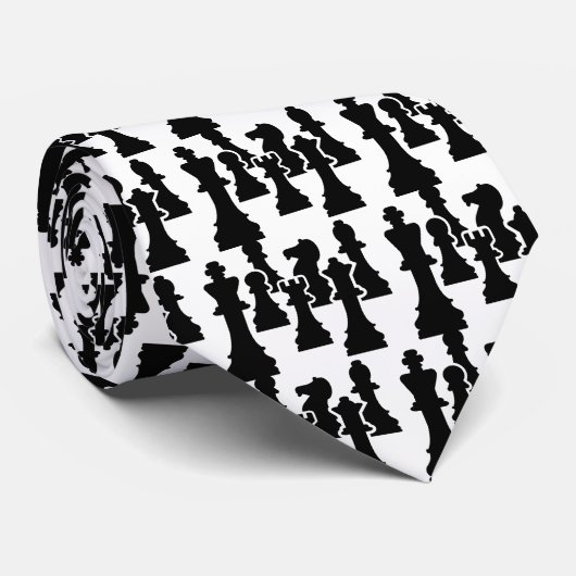 SchachBrettspiel Krawatte (Gerollt)