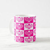 Schachbrettspiele Nahtloses Muster Kaffeetasse (Vorderseite Links)