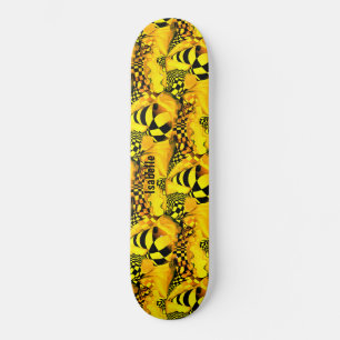 Schachbrettspieler Abstraktes Spielmuster Skateboard
