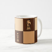 Schachbrettspieler Pieces Kaffeetasse (VorderseiteRechts)