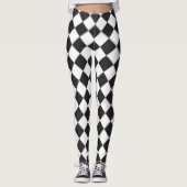 Schachbrettstil Leggings (Vorderseite)