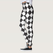 Schachbrettstil Leggings (Links)
