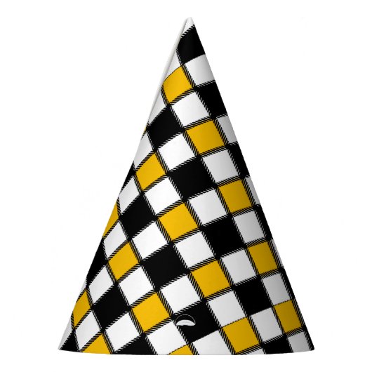 Schachbrettstil Partyhütchen (Links)