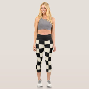 Schachbrettvorlesung Capri Leggings