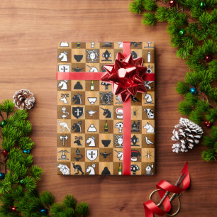 SchachCraft Tiled Wrapping Paper Geschenkpapier