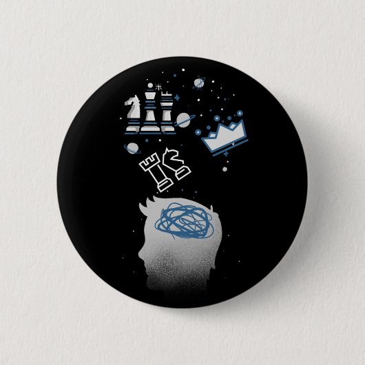 Schachdesign Button (Vorderseite)