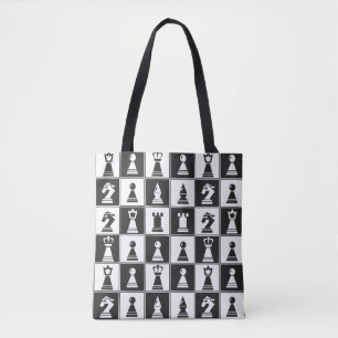 Schachdesign Tote Bag Tasche